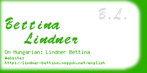 bettina lindner business card